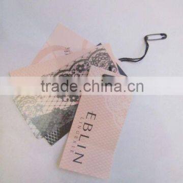 fashion design garment hangtags for underwear