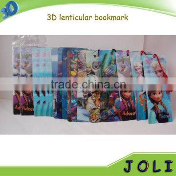 OEM promotional cheap cartoon 3D lenticular PP bookmark