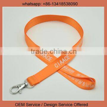 Lanyard with custom logo white logo lanyard