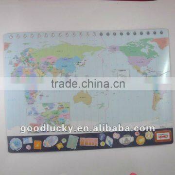 Home supplies eva foam table mat with world map logo