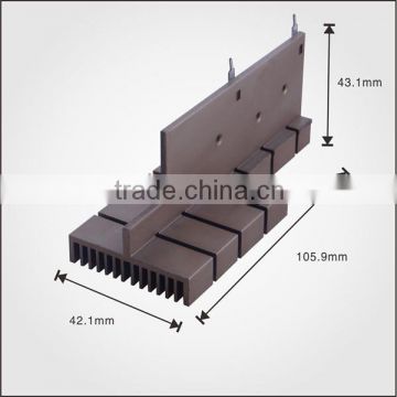 Anodizing Aluminum profile Heatsinks with low price