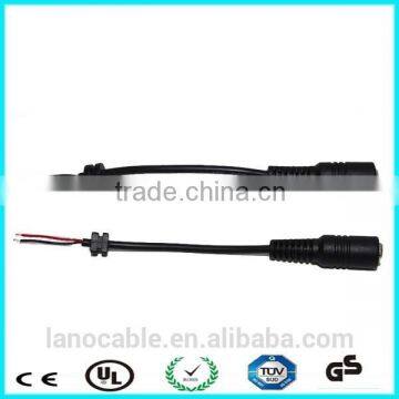 12v 5.52.1mm 22awg female pigtail barrel dc cable