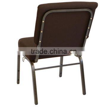 Red Fabric Iron Interlink Stackable Chair For Church JC-E200 photo-2