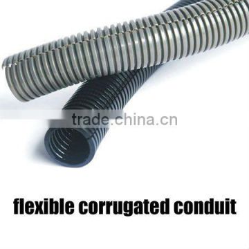 High quality 20mm/25mm grey pvc flexible corrugated conduit