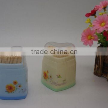 individual packed bamboo toothpick with customized printing