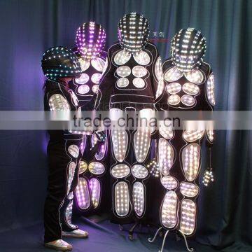 street dancer costume, dmx led robot costume