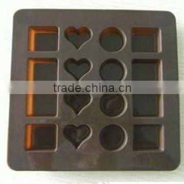 heart shape silicone chocolate mould