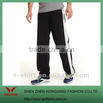 Sports & Casual Men's sweat pants, black with white trimming design