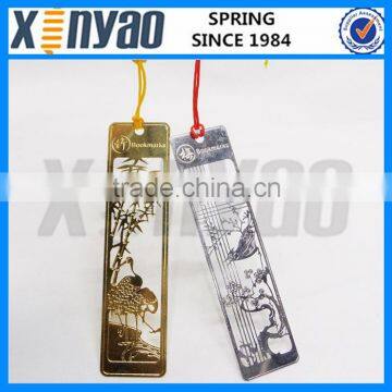 Custom golden plated souvenir bookmark