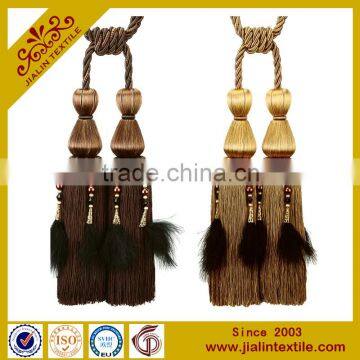 china supplier beaded cord tassel