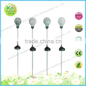 Outdoor LED solar solar warning light stake