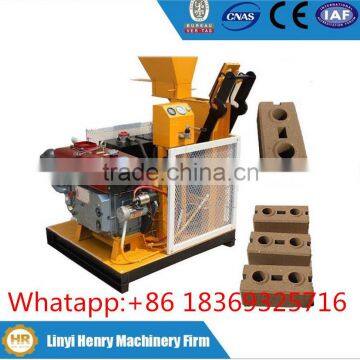 HR1-25 Diesel Soil interlocking brick block making machine price for sale in Algeria