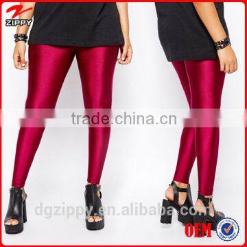 China clothing manufacturer wholesale High Waist curve legging In Shimmer Disco