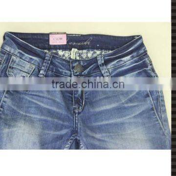 New Beaded Decoration Jeans Pent With Heavy Monkey Wash photo-4