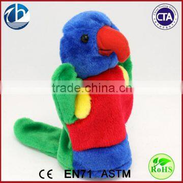 plush parrot hand puppet,plush parrot,cheap hand puppets Animal Parrot