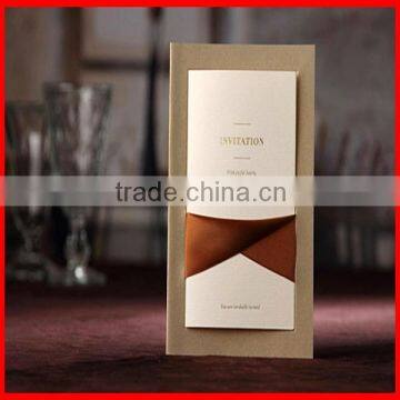 2014 Hot Sale High Quality Handmade Fancy Wedding Invitation Card