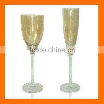Golden Colored Wine Glass,whole Sales