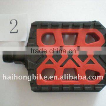 2012 new popular black and red PVC bicycle pedals