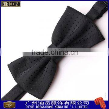 Custom 100%polyester mens bowtie with dot for men wedding dress