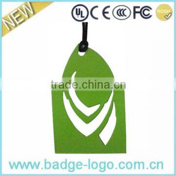 Custom High Quality New Design Green Leaves Shape Metal Bookmark