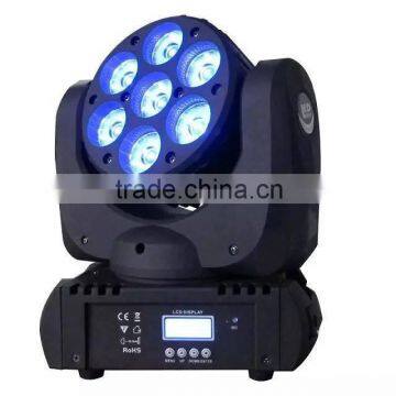 mini moving head 7x10w LED beam light