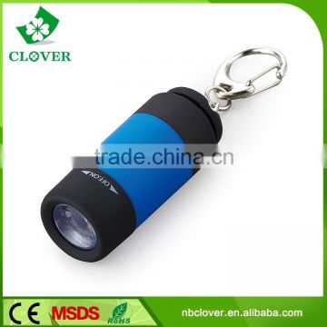 Plastic flashlight 0.5W LED flashlight emergency use pocket flashlight keychain