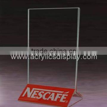 a5 size acrylic menu holder