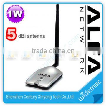 Alfa AWUS036H 1000mW 802.11b/g High Gain USB Wireless Long-Rang WiFi network Adapter with 5dBi Antenna