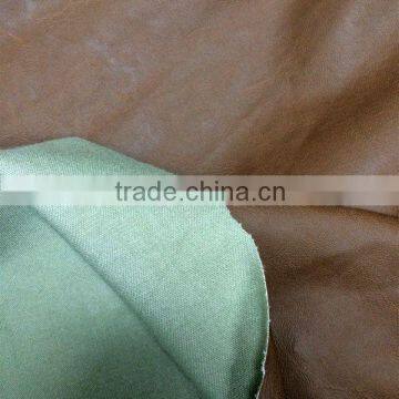 PU leather material same with sheep leather emboss for garment and jacket usage