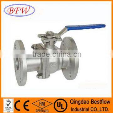 DIN 2pcs A216 WCB carbon steel flange ball valves