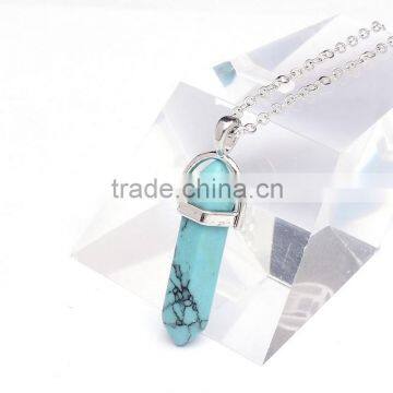 Rock Crystal Healing Point Chakra Reiki Pendant Bead For Necklace 9*35mm 9*30mm Crystal Point Pendant