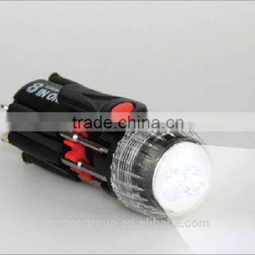 8 IN 1 Multi-screwdriver Torch/Hand Tool Sets photo-3