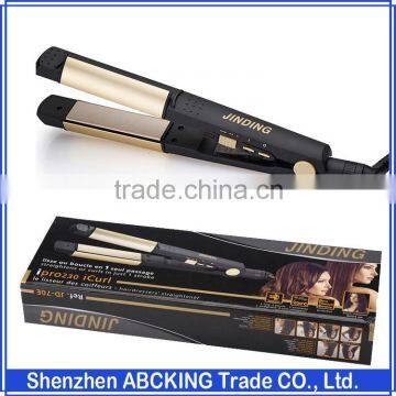 JINDING Straight Curly 2 in 1 Hair Iron 110V-220V Straight Hair Curly Hair Styling Tools