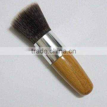 Bamboo handle soft nylon hair kabuki brush