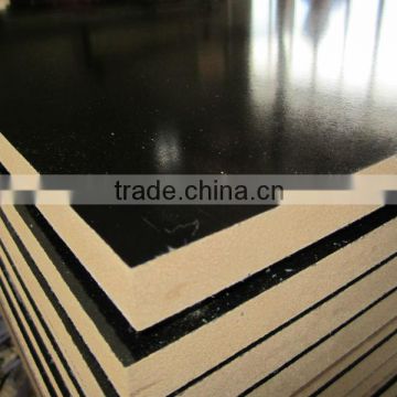 Shinning Light Black color Melamine MDF board