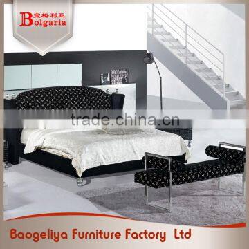 Latest Modern Home Design wear resistant double bed design furniture