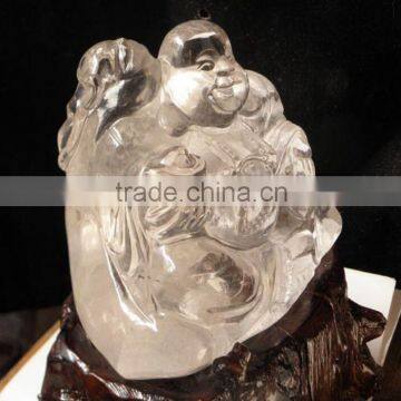 Natural Religious Crystal Carving Figure of Buddha photo-4