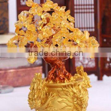 gold money tree lucky crystal money tree