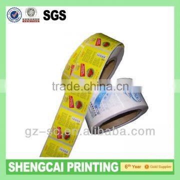 Manufacture sticker roll for products GZSC-AS051