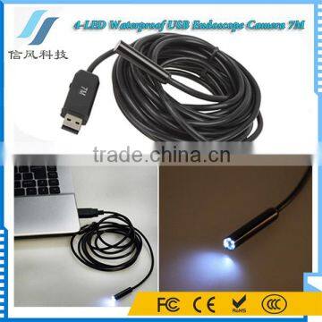 4 LED Waterproof 7M USB Endoscope Camera