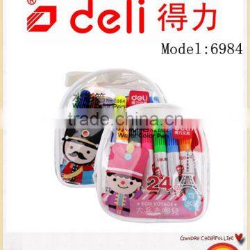 Deli Children Watercolor pen Handbag packing Washable Art Watercolor pen