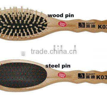 Professional high performance wooden plastic hair comb&brush