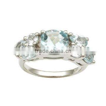 designer blue topaz ring, 925 silver ring in bt, blue topaz ring designs,