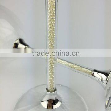 Elegant Pearl Long-stem Wine Glass Crystal Cheap Goblet photo-5