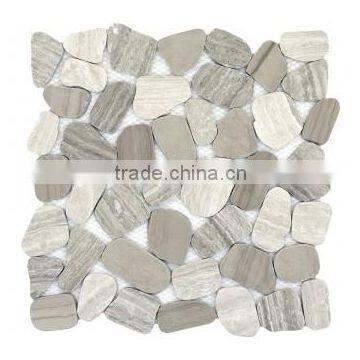 stone mosaic design, pebble mosaic tiles, modern house mosaics (PMSG203)