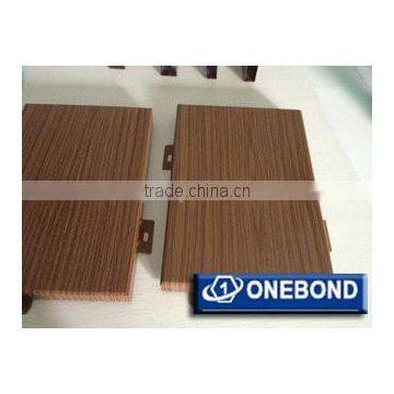 wooden color aluminum panel/Aluminum decorating plate for wall/interior wall panels