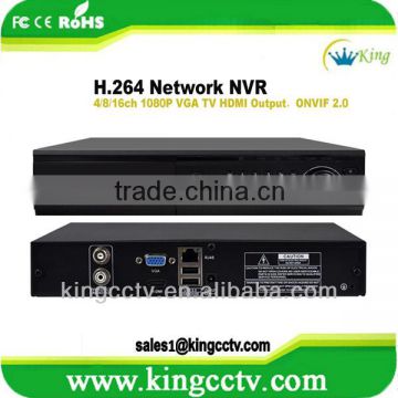 16ch 1080p h.264 Mobile Phone Multi-language onvif could cheap nvr kit