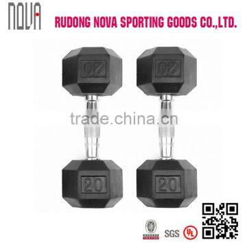 Rubber Hex Dumbbells