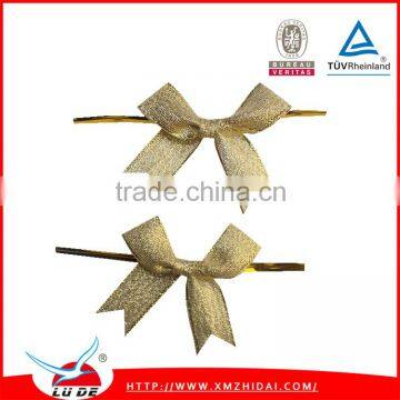 wholesale gift packing use ribbon bow with wire twist tie