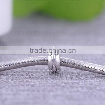 STY004 Silver Clip On Lock Stopper Beads Fit Snake Charm Bracelet photo-4